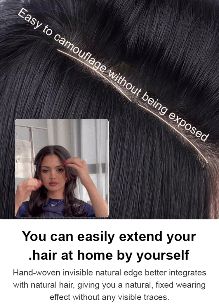 Natural wig patches, no one can tell it's a wig!