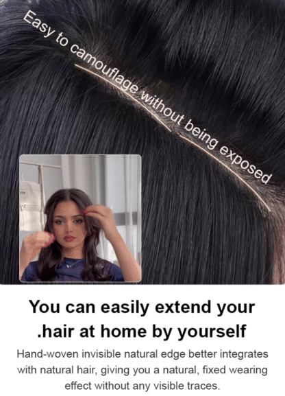 Natural wig patches, no one can tell it's a wig!
