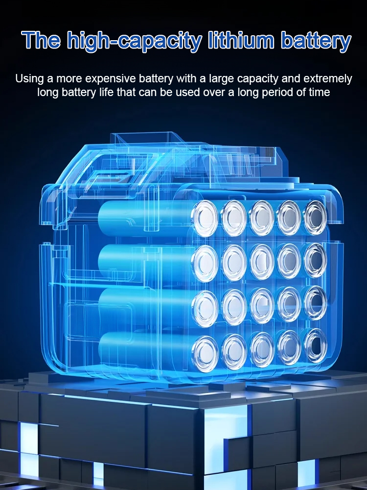 Foldable lithium snowblower, clears 100m² of snow in just 3 minutes! 🌨️❄️ Effortlessly through the entire winter! ⛄🔋