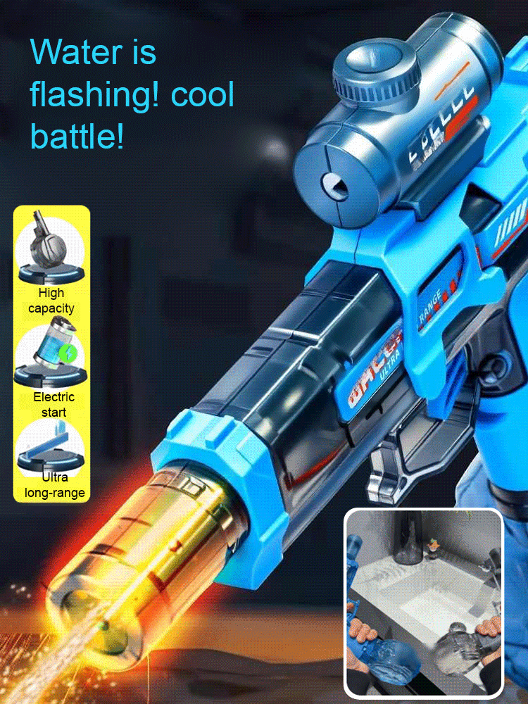 The latest lithium battery automatic rapid-fire water gun 💦, a toy that keeps kids playing outside until they don't want to come home 🏠—no more obsession with electronic devices! 📱🚫