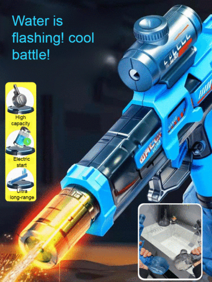The latest lithium battery automatic rapid-fire water gun 💦, a toy that keeps kids playing outside until they don't want to come home 🏠—no more obsession with electronic devices! 📱🚫