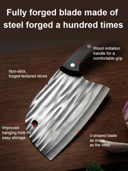 Handcrafted! A chop-and-cut kitchen knife that cuts through wire like cutting butter! 🔪🧈