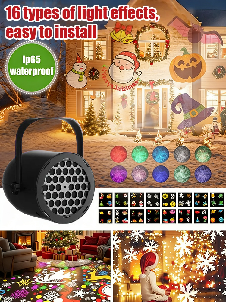 【Christmas + Snowflake】Projection Light