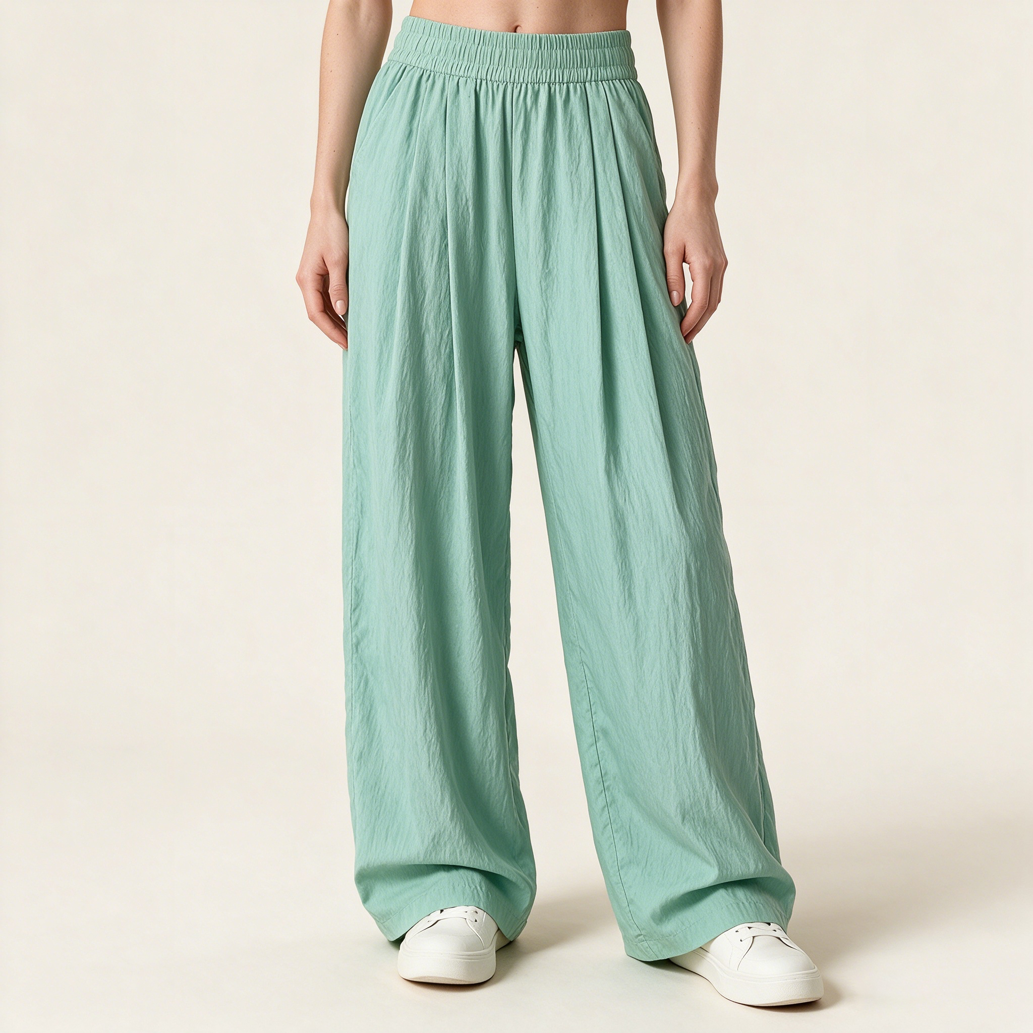 ❄️ Ice Silk Cooling Wide Leg Pants | Instant Chill | 3D Leg Sculpting  | Ultra Stretchy Waistband | Zero See-Through 👖