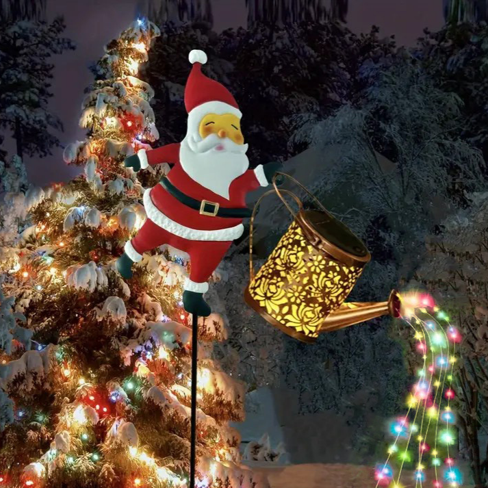 🎅Solar Powered Christmas Santa Light – Outdoor Waterproof LED Decor for Garden & Yard (0 Electricity Bill!) ☀️🎄