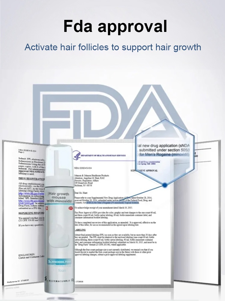 5% optimally concentrated minoxidil foam, see results in just one week, get your beautiful hair back! 🌟💁‍♂️💁‍♀️