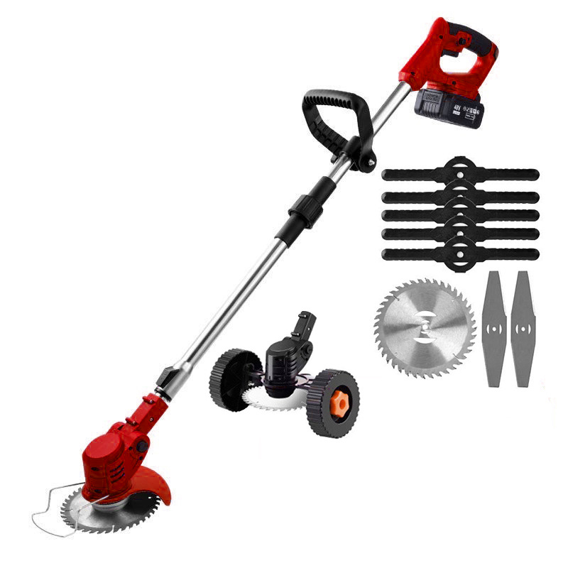 Silent 🌿 Auxiliary Wheel High-Power 🔋 Wireless Lithium Battery Lawn