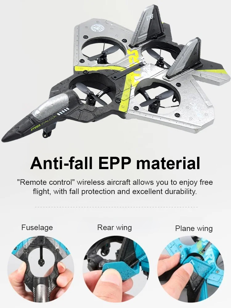 Let kids enjoy electronics in the yard! Children's fall-resistant remote control stunt glider. 🏡🛩️📱