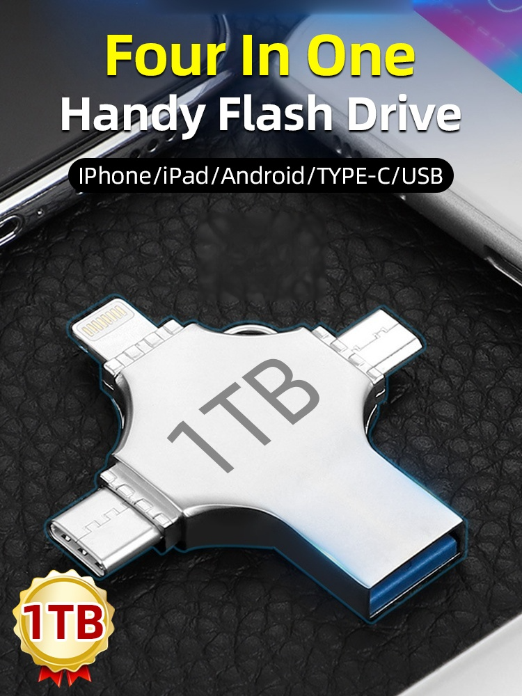 【Erweiterte Version 1 TB】 4-in-1 USB-Stick, kompatibel mit Handy und Computer 📱💻