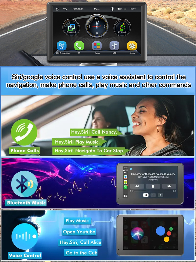 AI smart in-car wireless display CarPlay 🚗✨, instantly upgrading your old car to a better system! 🔧📈