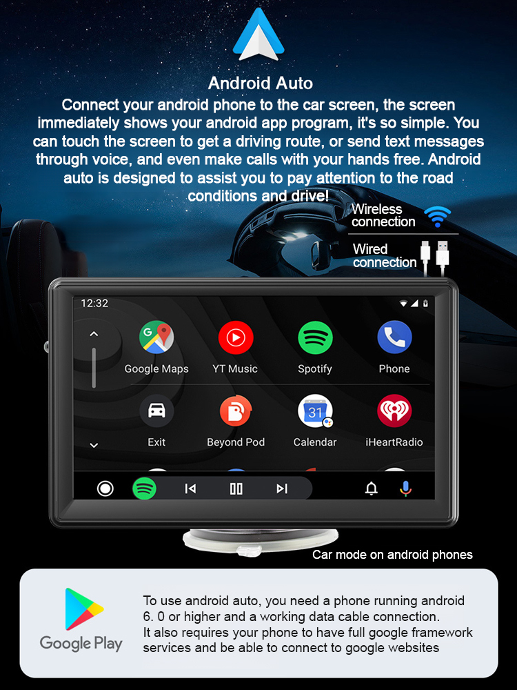 AI smart in-car wireless display CarPlay 🚗✨, instantly upgrading your old car to a better system! 🔧📈