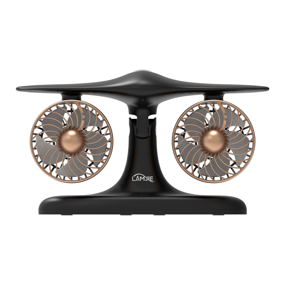 🌀 Dual Turbo Desk Fan | Instant 28°F Drop | 12H Cordless Power | 38dB Library Quiet 🔋