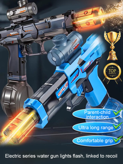 The latest lithium battery automatic rapid-fire water gun 💦, a toy that keeps kids playing outside until they don't want to come home 🏠—no more obsession with electronic devices! 📱🚫