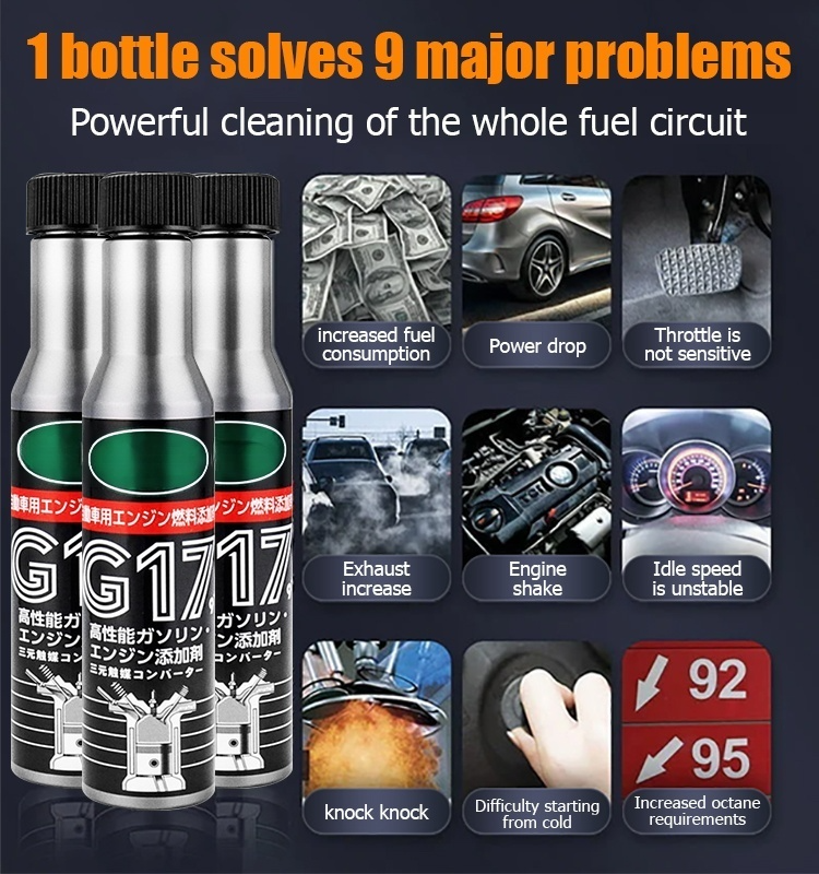 One bottle eliminates 10 years of carbon buildup, restoring your car's power system to new! 🚗✨