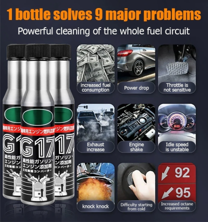 One bottle eliminates 10 years of carbon buildup, restoring your car's power system to new! 🚗✨