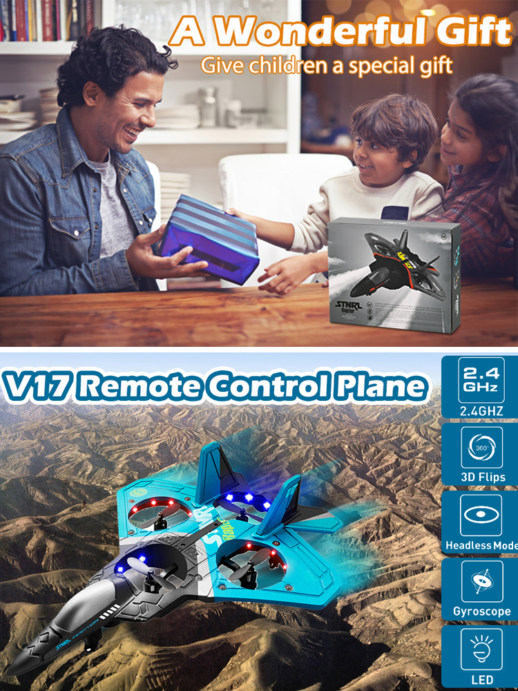 Let kids enjoy electronics in the yard! Children's fall-resistant remote control stunt glider. 🏡🛩️📱