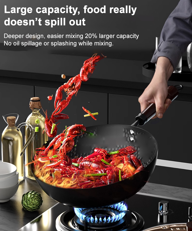 🛡️ Say goodbye to coated pots: Hand-forged uncoated pots, a new era of healthy cooking! 🍳