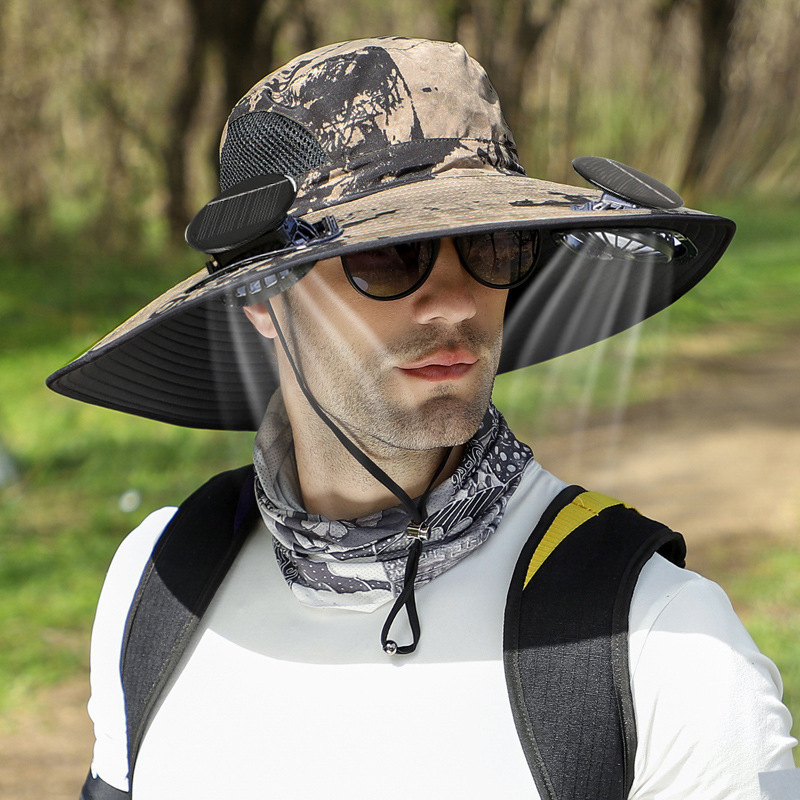 【2025 New Model】Dual Solar-Powered Fan Sun Hat ☀️🧢, Waterproof and Cooling 🌊❄️—Defy the Scorching Heat! 🔥😎