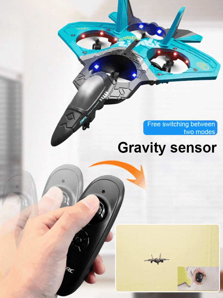 Let kids enjoy electronics in the yard! Children's fall-resistant remote control stunt glider. 🏡🛩️📱