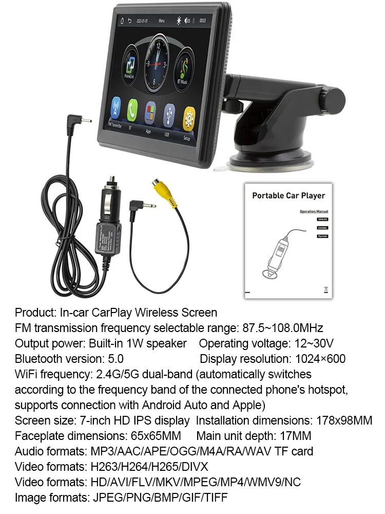 AI smart in-car wireless display CarPlay 🚗✨, instantly upgrading your old car to a better system! 🔧📈