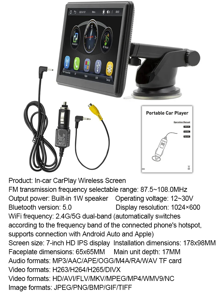 AI smart in-car wireless display CarPlay 🚗✨, instantly upgrading your old car to a better system! 🔧📈