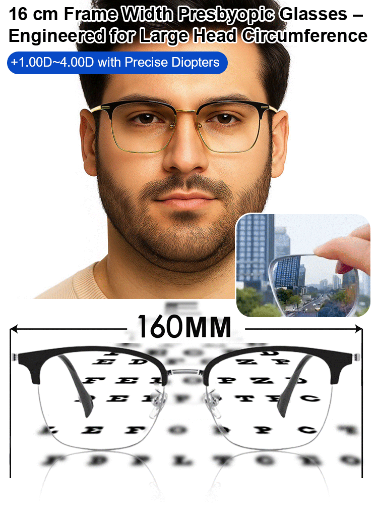 The Gospel for those with large heads: ultra-light, non-restrictive blue light blocking reading glasses! Experience the feeling of wearing nothing at all! 🤓✨