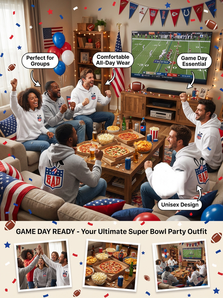 🐰 Super Bowl 2026 x Bad Bunny Limited Hoodie 🏈 Iconic Streetwear Style ⭐