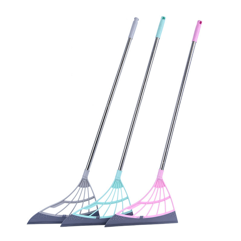 Multi-purpose squeegee magic broom