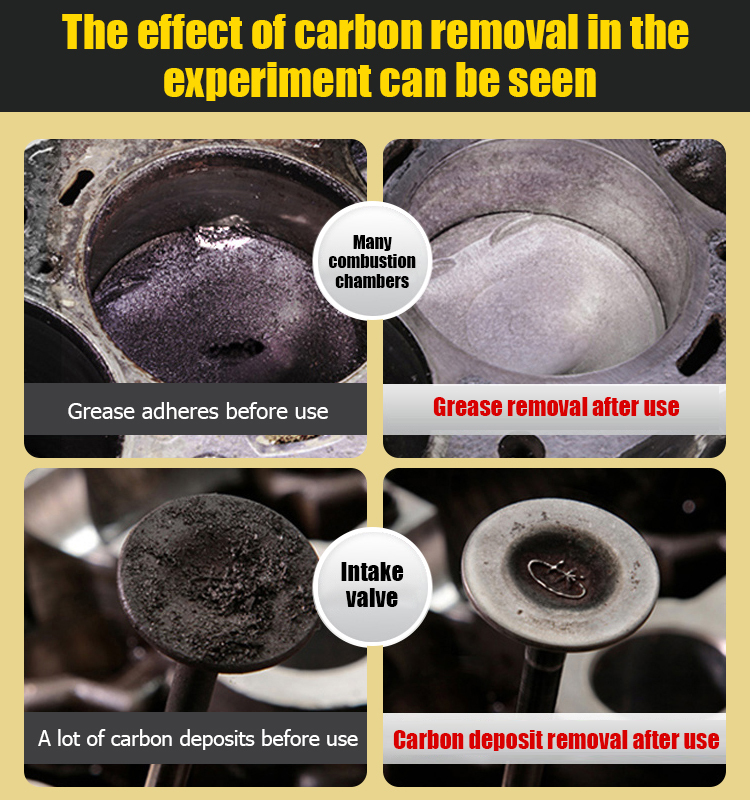 One bottle eliminates 10 years of carbon buildup, restoring your car's power system to new! 🚗✨
