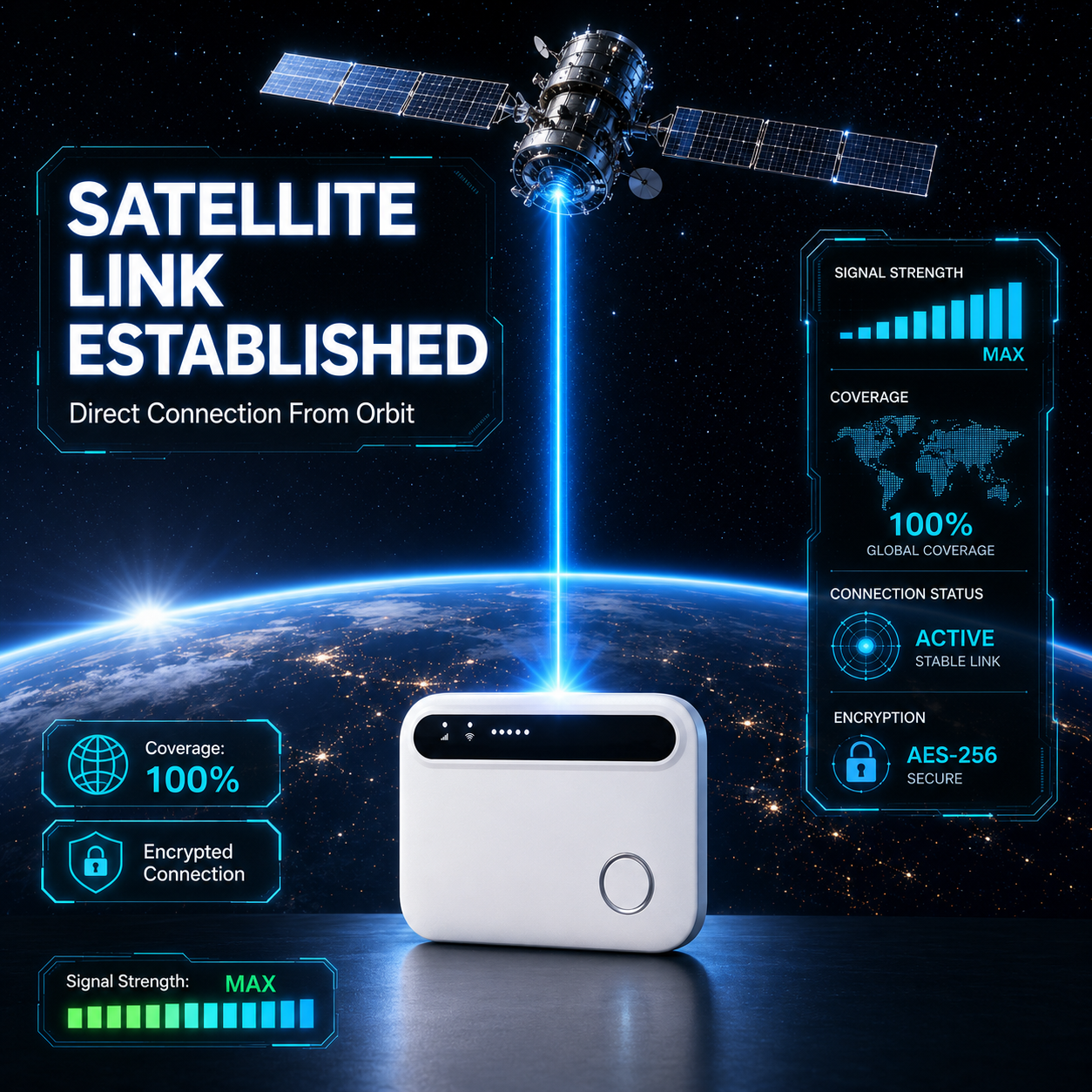 📶 5G Portable Hotspot | No Monthly Fees | 1000Mbps Speed | Share 20 Devices | Military-Grade Security ⚡