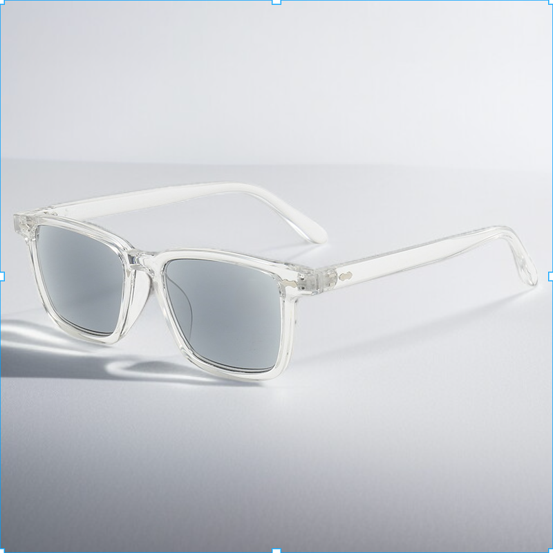 Six-proof anti-allergic ultra-light color-changing reading glasses
