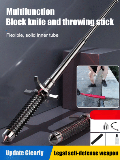Alloy steel resistance lock outdoor multifunctional telescopic trekking pole
