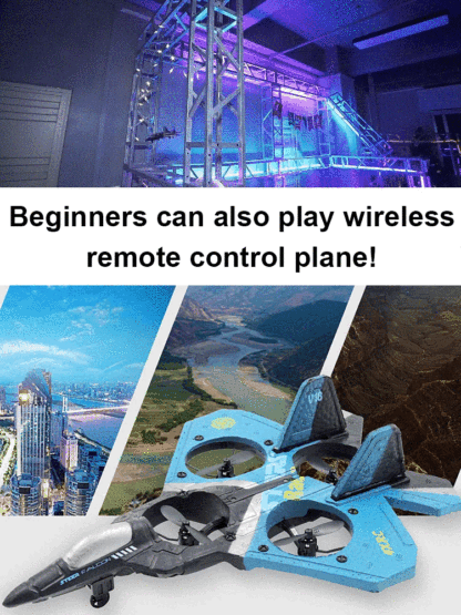 Let kids enjoy electronics in the yard! Children's fall-resistant remote control stunt glider. 🏡🛩️📱