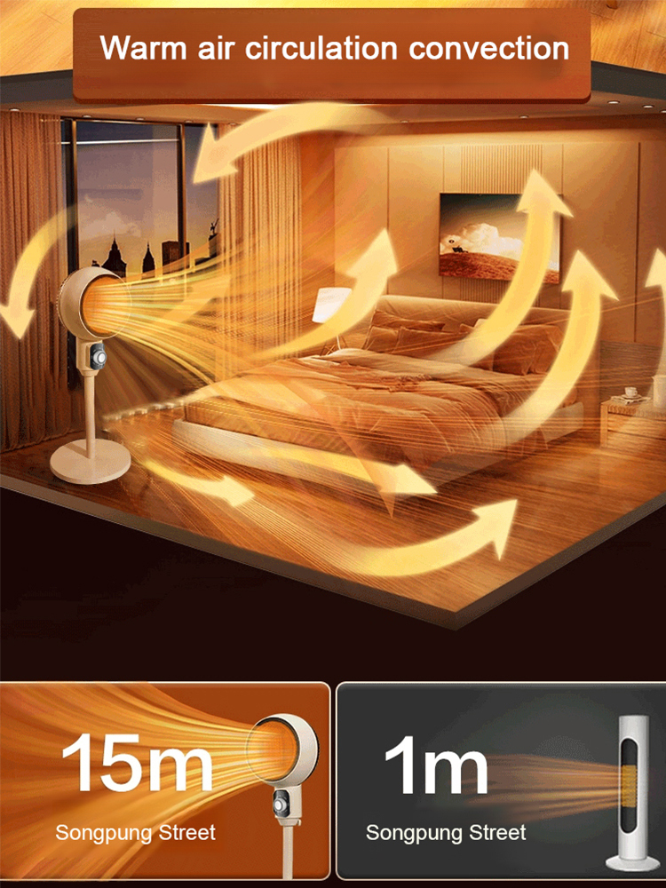 Energy-saving rapid-heating vertical heater
