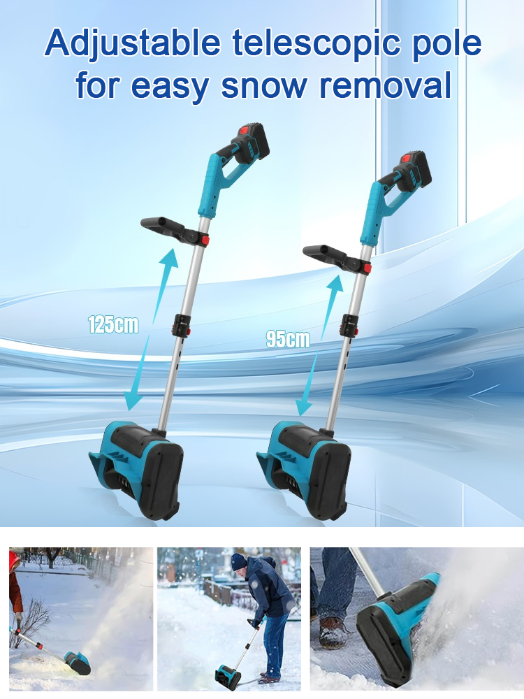 Foldable lithium snowblower, clears 100m² of snow in just 3 minutes! 🌨️❄️ Effortlessly through the entire winter! ⛄🔋
