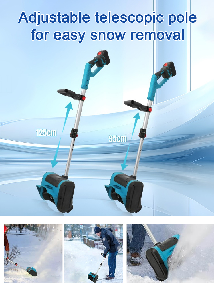 Foldable lithium snowblower, clears 100m² of snow in just 3 minutes! 🌨️❄️ Effortlessly through the entire winter! ⛄🔋