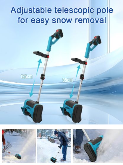 Foldable lithium snowblower, clears 100m² of snow in just 3 minutes! 🌨️❄️ Effortlessly through the entire winter! ⛄🔋