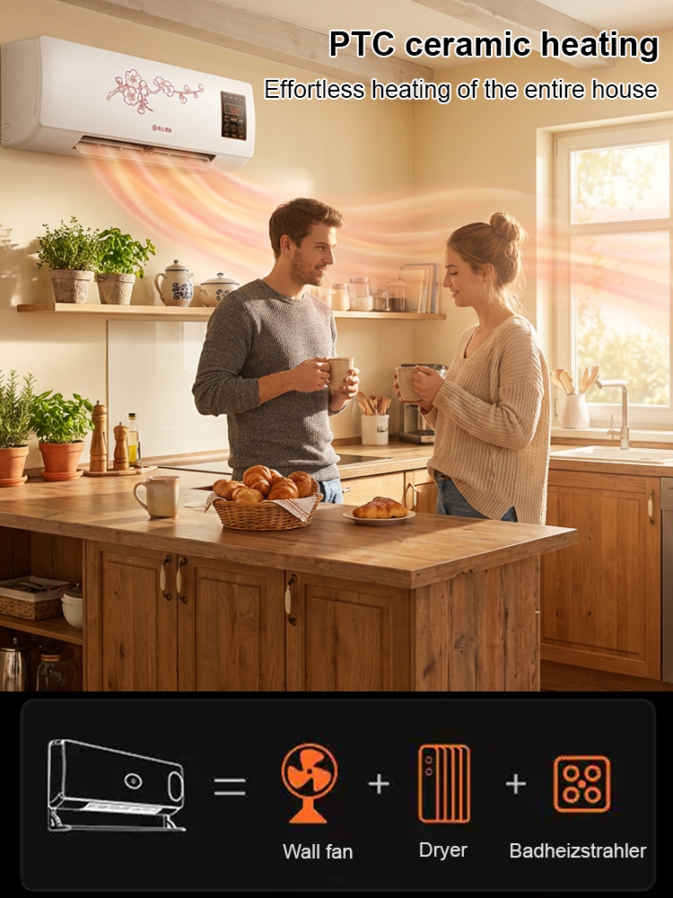 🌿 No-Installation Energy-Saving Air Conditioner 🌬️, 3 Seconds Fast Heating/Cooling ⏱️, No External Unit 🚫, Plug and Play 🔌!