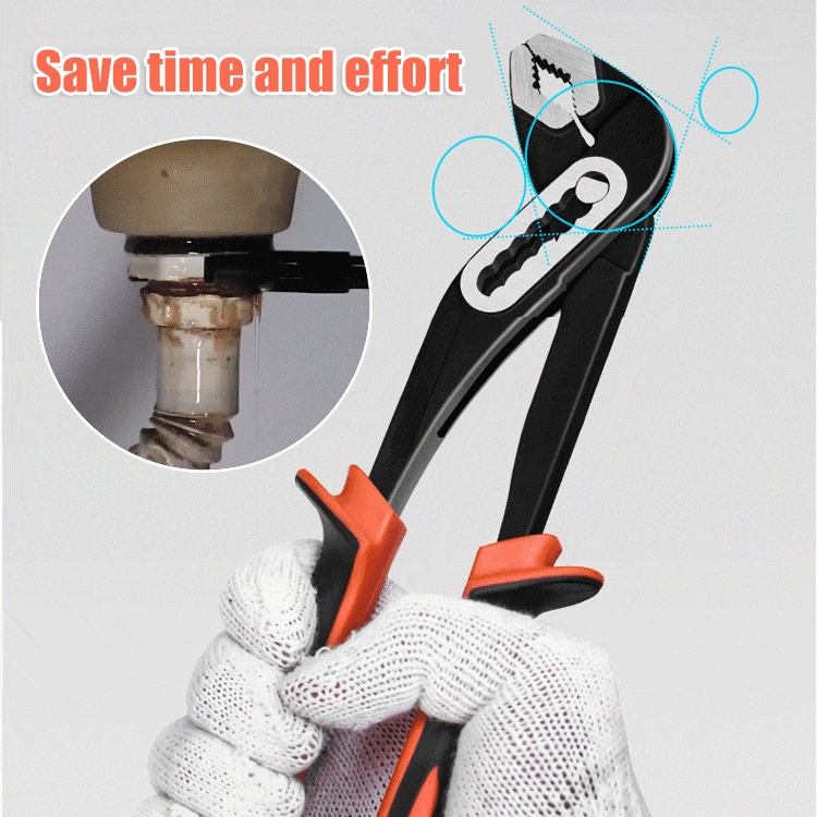Multifunctional universal opening water pipe pliers