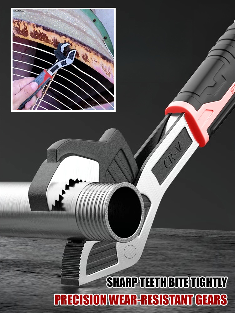 Multifunctional quick self-locking adjustable wrench