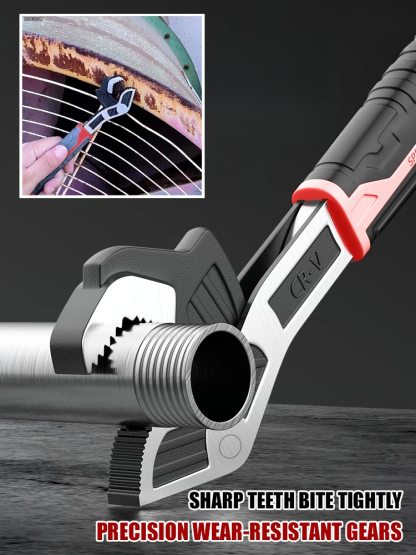 Multifunctional quick self-locking adjustable wrench