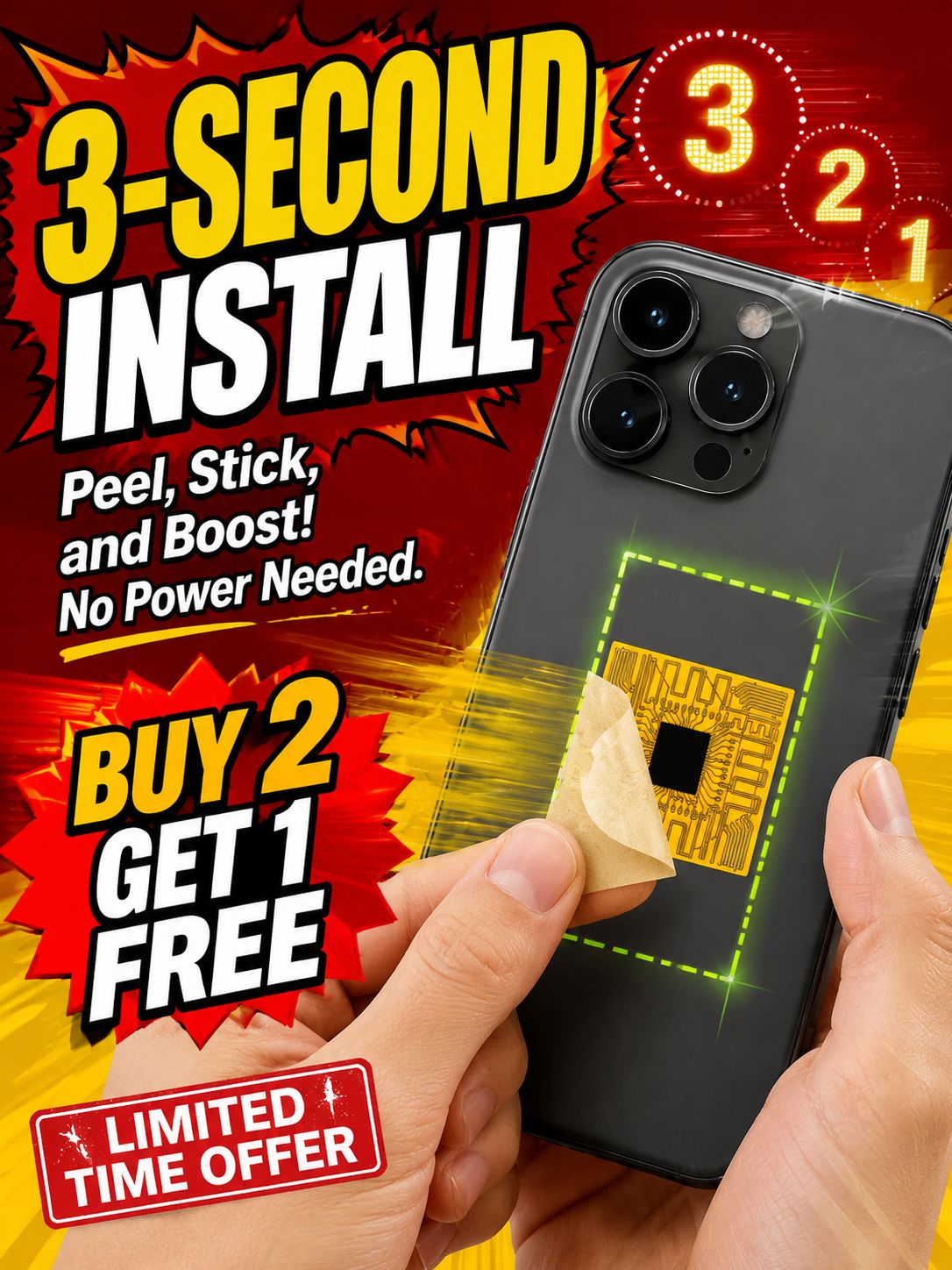 🚀 Instant 5G Speed Booster | Say Goodbye to Dead Zones | 10x Signal Strength | Peel and Stick 📲