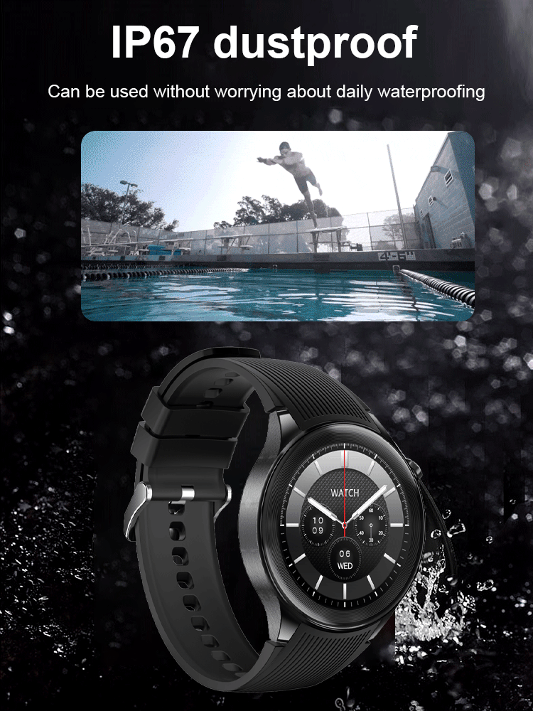 Military-grade quality: AI smart Bluetooth watch that monitors your fitness and health 24/7. Your personal health manager! ⌚🤖💪