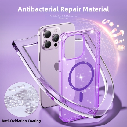 All-in-One Clear Glitter Case for iPhone 11-17 Series ✨