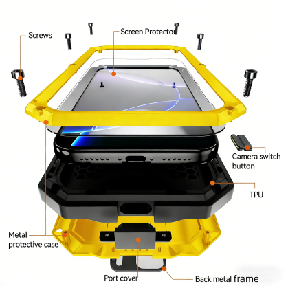 2nd Gen Metal Rugged Case for iPhone 17 Pro Max – Tough, Convenient & Stylish 🛡️