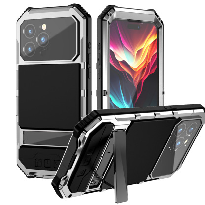 iPhone 17 Pro Max Heavy-Duty Case: Military-Grade 360° Protection + Built-In Screen Protector & Sturdy Stand