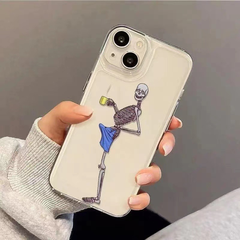 Spooky-Cute Skeleton iPhone Case: Your New Go-To Vibe Booster 💀✨