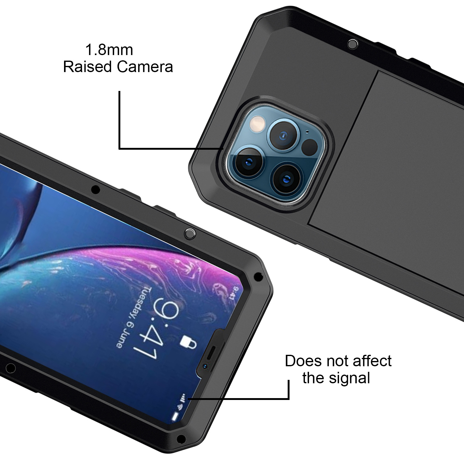 🔒 Heavy-Duty Metal Protective Case for iPhone 17 Pro / 16