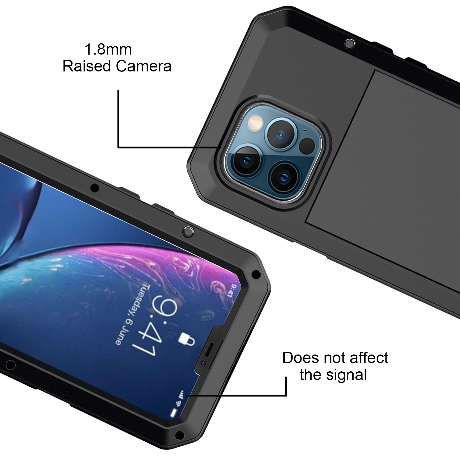 🔒 Heavy-Duty Metal Protective Case for iPhone 17 Pro / 16