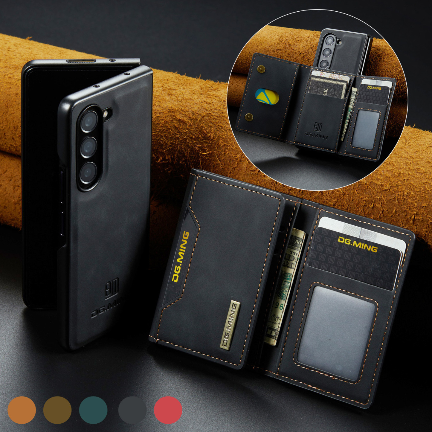 Detachable 2-in-1 Design Wallet Case for Samsung (M2)